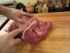 How to Make Coppa: Part 1 pork shoulder trim 300x225 How to Make Coppa: Part 1