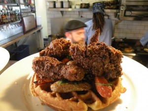 Huxley Wallaces Josh Henderson Interview v.9 skillet diner fried chicken waffle 300x224 Huxley Wallaces Josh Henderson Interview v.9